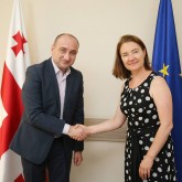  Meeting with Iulia Sotes, head of economic department at Embassy of France in Georgia.